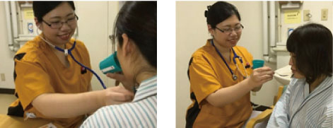 嚥下訓練の様子