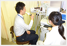 肺機能検査の様子