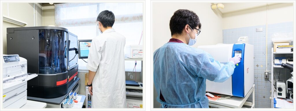 病理検査科の様子